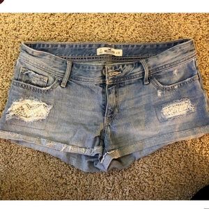 Hollister Light Wash Denim Shorts